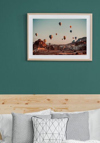 Affiche Montgolfières colorées - 21 x 30 cm 6
