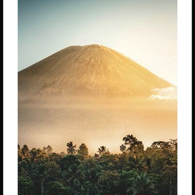 Poster fotografico Vulcano Indonesia - 21 x 30 cm