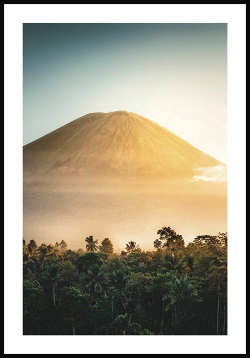 Fotografie Poster Vulkan Indonesien - 40 x 50 cm