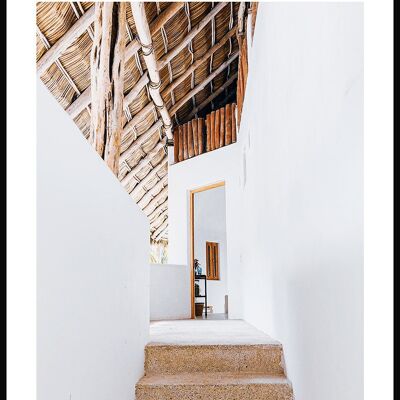 Architektur Fotografie Treppenaufgang Sommerhaus - 21 x 30 cm