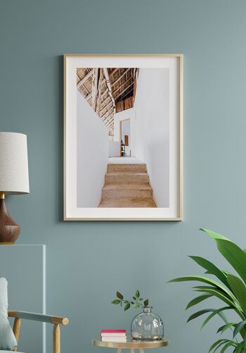 Photographie d'architecture escalier maison d'été - 50 x 70 cm 3