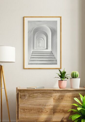 Photographie d'architecture arc en plein cintre blanc - 50 x 70 cm 6