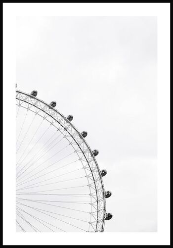 Photographie noir et blanc Grande roue - 21 x 30 cm 1