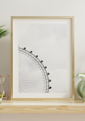 Photographie noir et blanc Grande roue - 21 x 30 cm 3