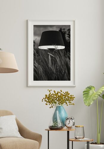 Lampe poster noir et blanc sur le terrain - 30 x 40 cm 5