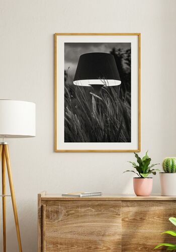 Lampe poster noir et blanc sur le terrain - 30 x 40 cm 6