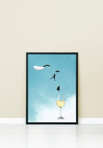 Sautez dans le verre à vin blanc - 100 x 70 cm 4