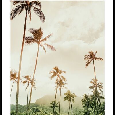 Fotografie Poster Palmen auf Hawaii - 40 x 30 cm