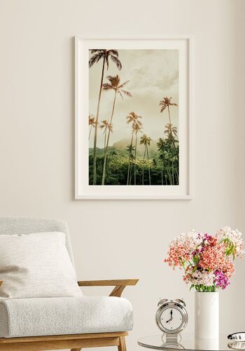 Poster Photographie Palmiers à Hawaï - 50 x 40 cm 2