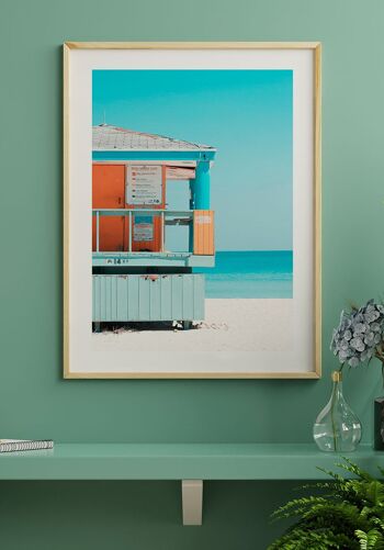 Photographie d'été Miami Beach House - 30 x 21 cm 3