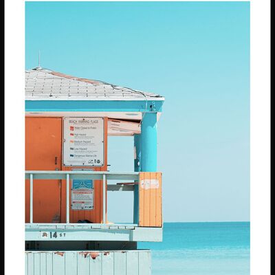 Sommerliche Fotografie Miami Beach House - 40 x 30 cm