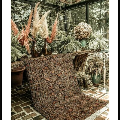 Greenhouse with grasses Poster - 50 x 70 cm