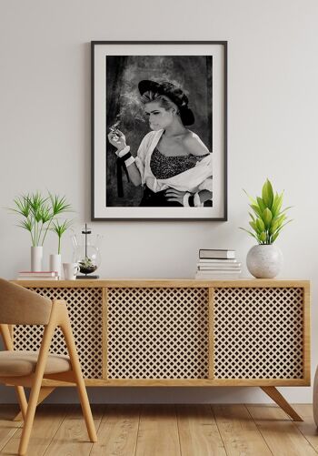 Affiche Photographie Femme qui fume - 50 x 70 cm 3