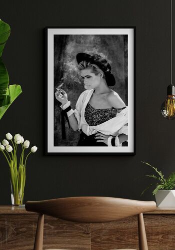 Affiche Photographie Femme qui fume - 50 x 70 cm 5