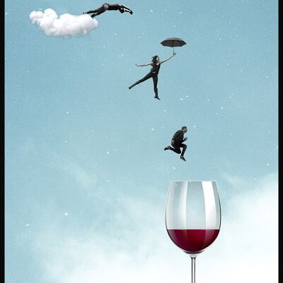 Jump into the wine glass - 30 x 21 cm