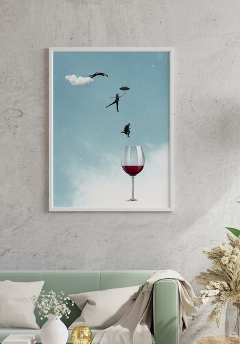 Sautez dans le verre à vin - 100 x 70 cm 4
