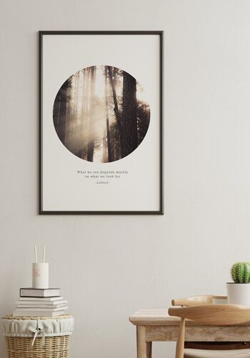 Affiche photographique Rayons de soleil dans la forêt - 21 x 30 cm 6