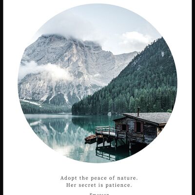 Lake House Nature Poster - 40 x 50 cm