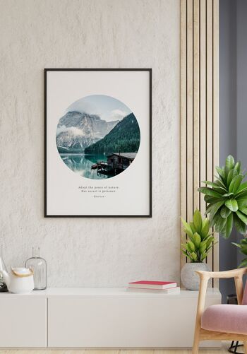 Affiche Nature Maison du lac - 40 x 50 cm 2