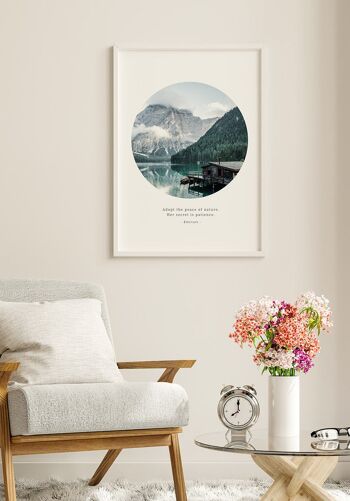 Affiche Nature Maison du lac - 40 x 50 cm 3