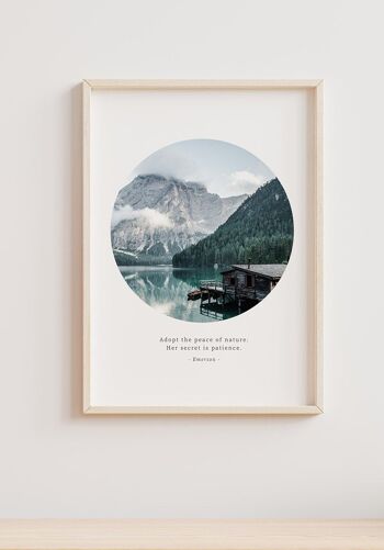 Affiche Nature Maison du lac - 40 x 50 cm 4