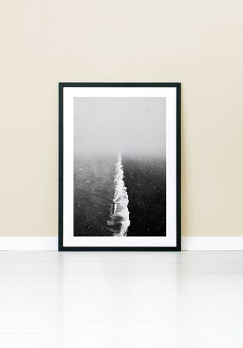 Affiche photographie vague noir et blanc - 50 x 70 cm 5