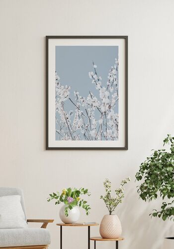 Affiche photographie florale avec fleurs blanches - 21 x 30 cm 6