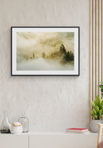 Affiche Photographie Forêt dans le Brouillard - 70 x 50 cm 2