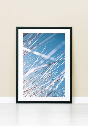 Affiche Herbes et Ciel Bleu - 21 x 30 cm 2