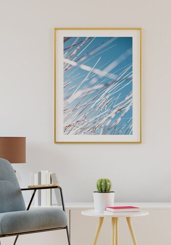 Affiche Herbes et Ciel Bleu - 40 x 50 cm 3