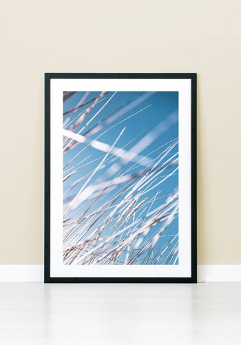 Affiche Herbes et Ciel Bleu - 50 x 70 cm 2