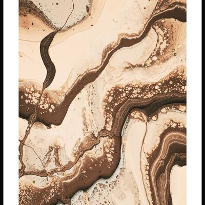 Poster Texture Cappuccino - 30 x 40 cm