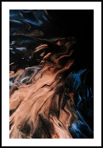 Affiche Texture Or-Noir - 21 x 30 cm 1