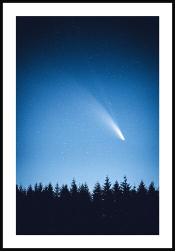 Affiche photographie ciel nocturne avec étoiles - 21 x 30 cm 1