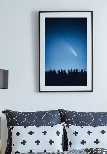 Affiche photographie ciel nocturne avec étoiles - 21 x 30 cm 2