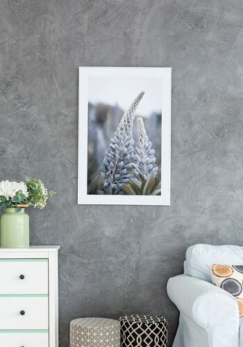 Affiche photographie florale avec fleur bleue - 30 x 40 cm 3