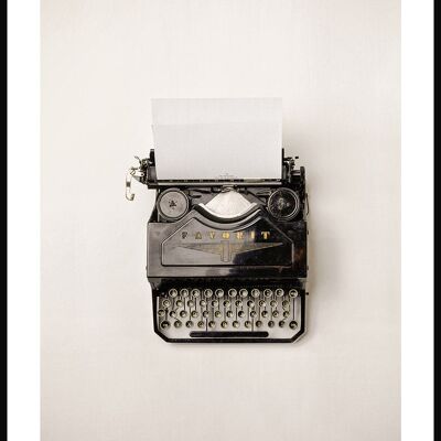 Vintage Photographic Poster Typewriter - 70 x 50 cm