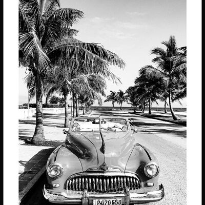 Póster Fotográfico Vintage Coches Clásicos - 40 x 30 cm