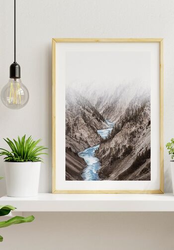 Poster Photographie Rivière dans les Montagnes - 30 x 40 cm 5