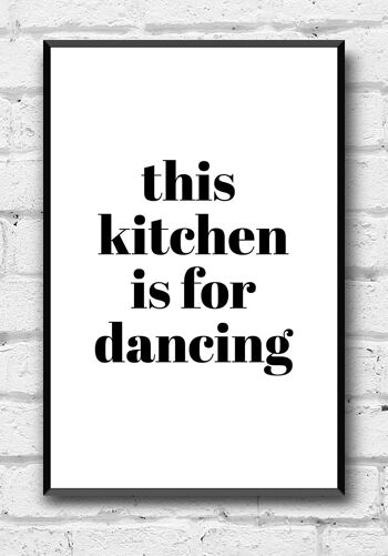 Cette cuisine est pour danser' Affiche - 70 x 100 cm 6