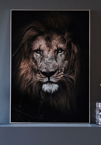 Affiche Lion Majestueux - 21 x 30 cm 2