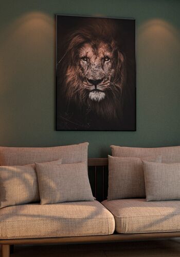Affiche Lion Majestueux - 21 x 30 cm 3
