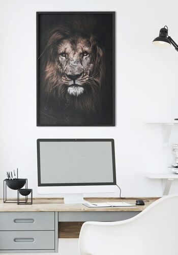 Affiche Lion Majestueux - 30 x 40 cm 6