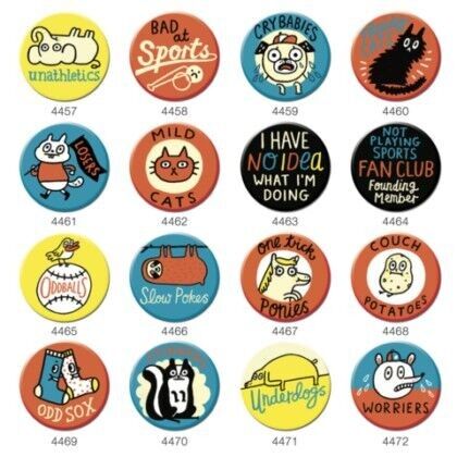 Bad At Sports 1.25″ Button Box