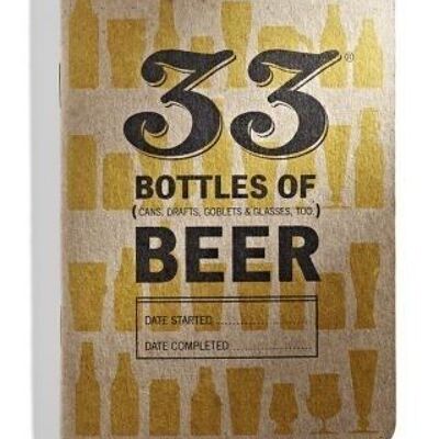 Quaderno di degustazione di 33 bottiglie di birra