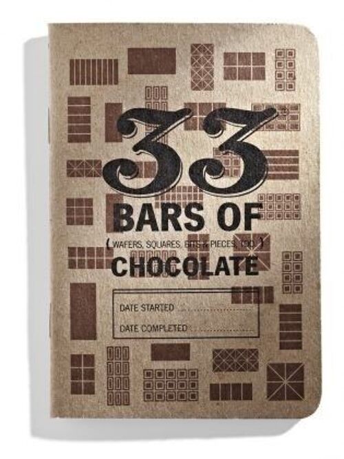 33 Bars of Chocolate Tasting Notebook