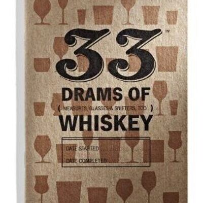 Verkostungsnotizbuch mit 33 Drams Whisky