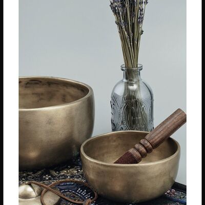 Photography Poster Yoga Singing Bowl - 30 x 40 cm