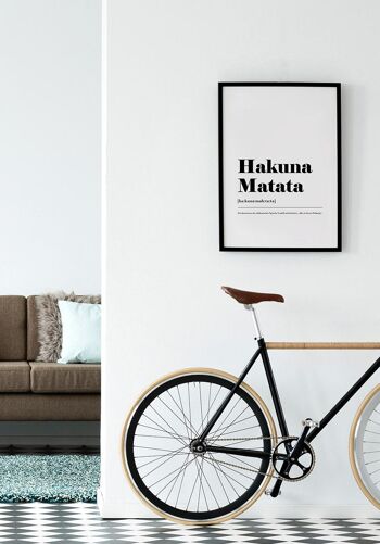 Affiche Hakuna Matata - 21x30cm 3