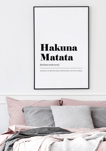 Affiche Hakuna Matata - 21x30cm 4